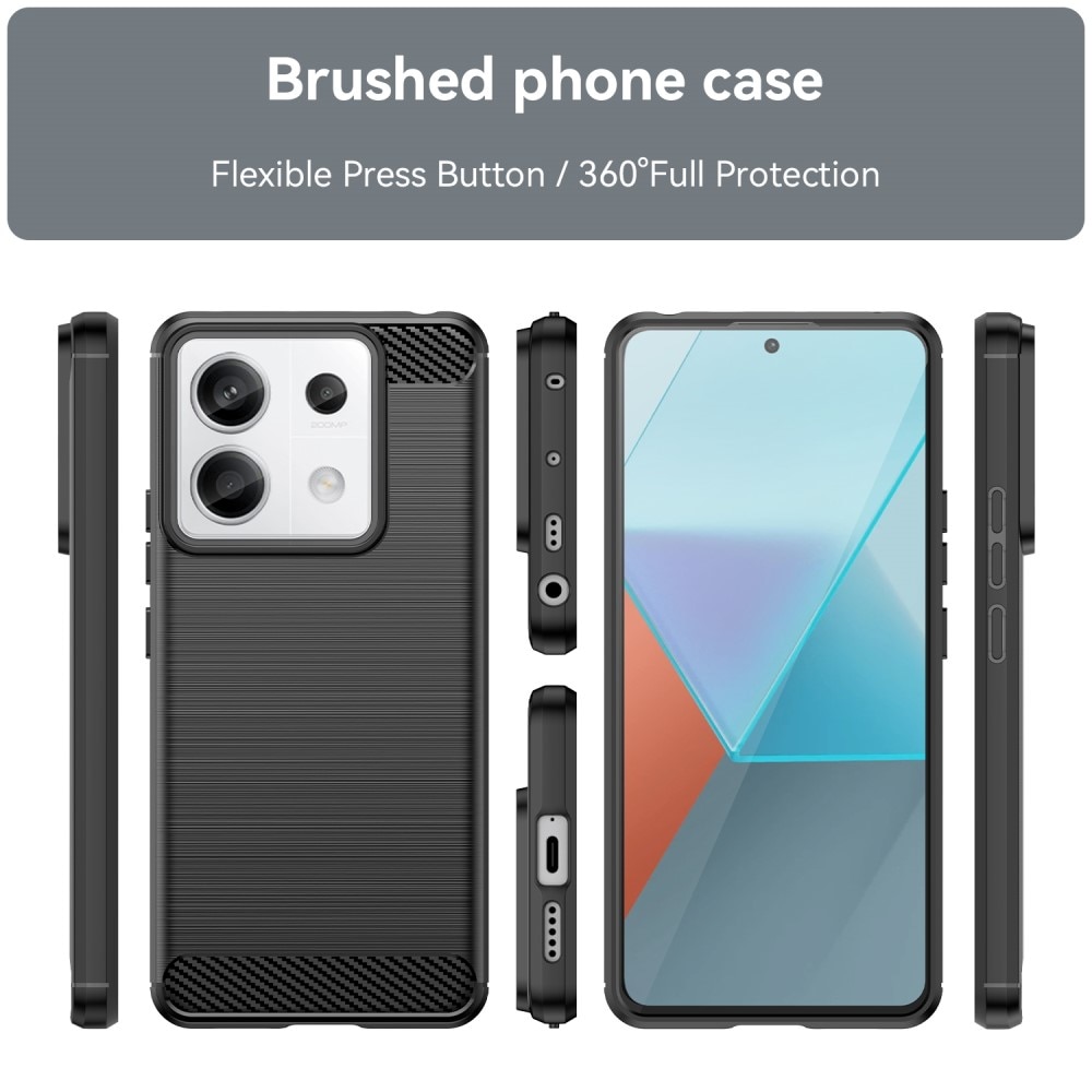 Xiaomi Redmi Note 13 Pro 5G TPU-skal Brushed, Black