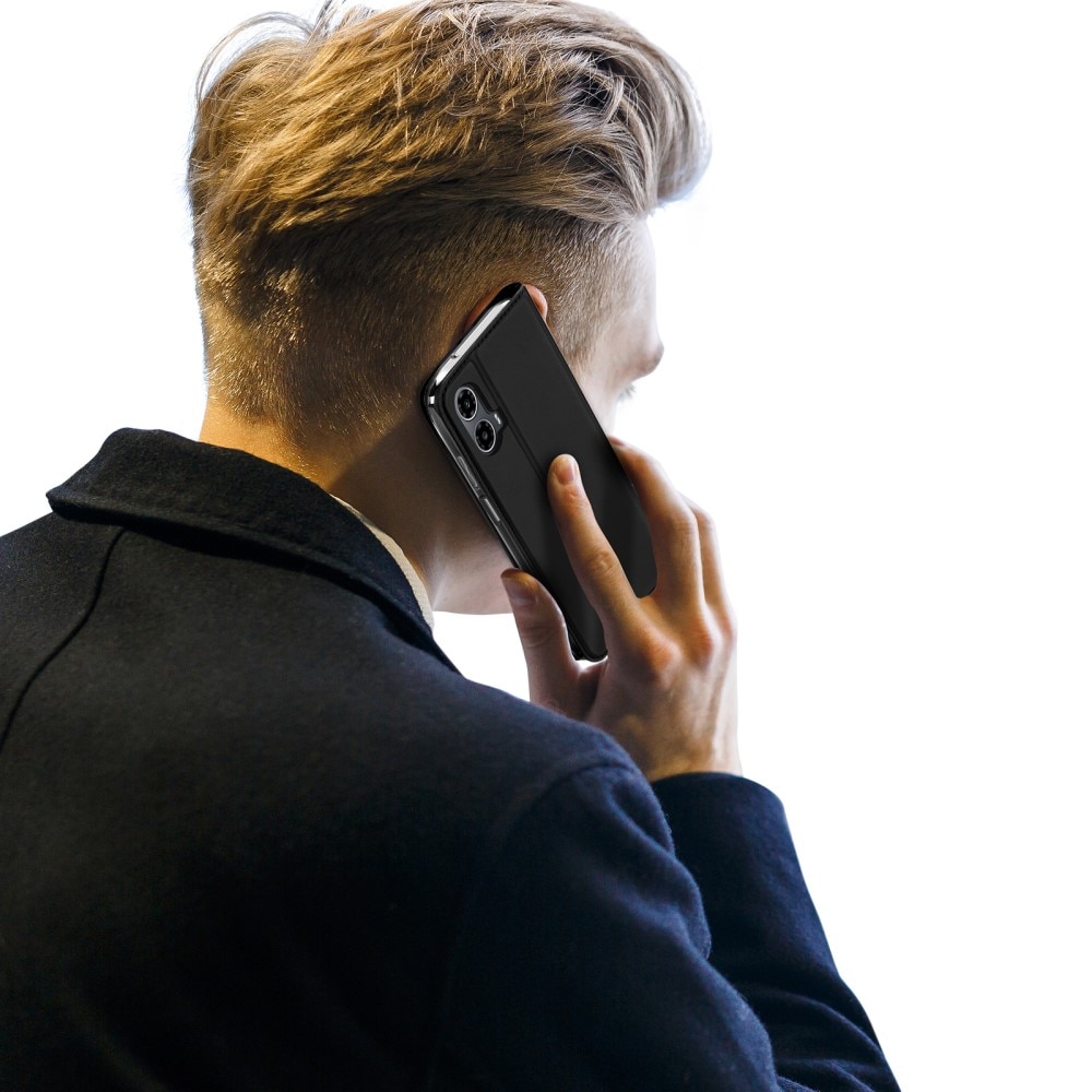 Motorola Moto G34 Slimmat mobilfodral, svart