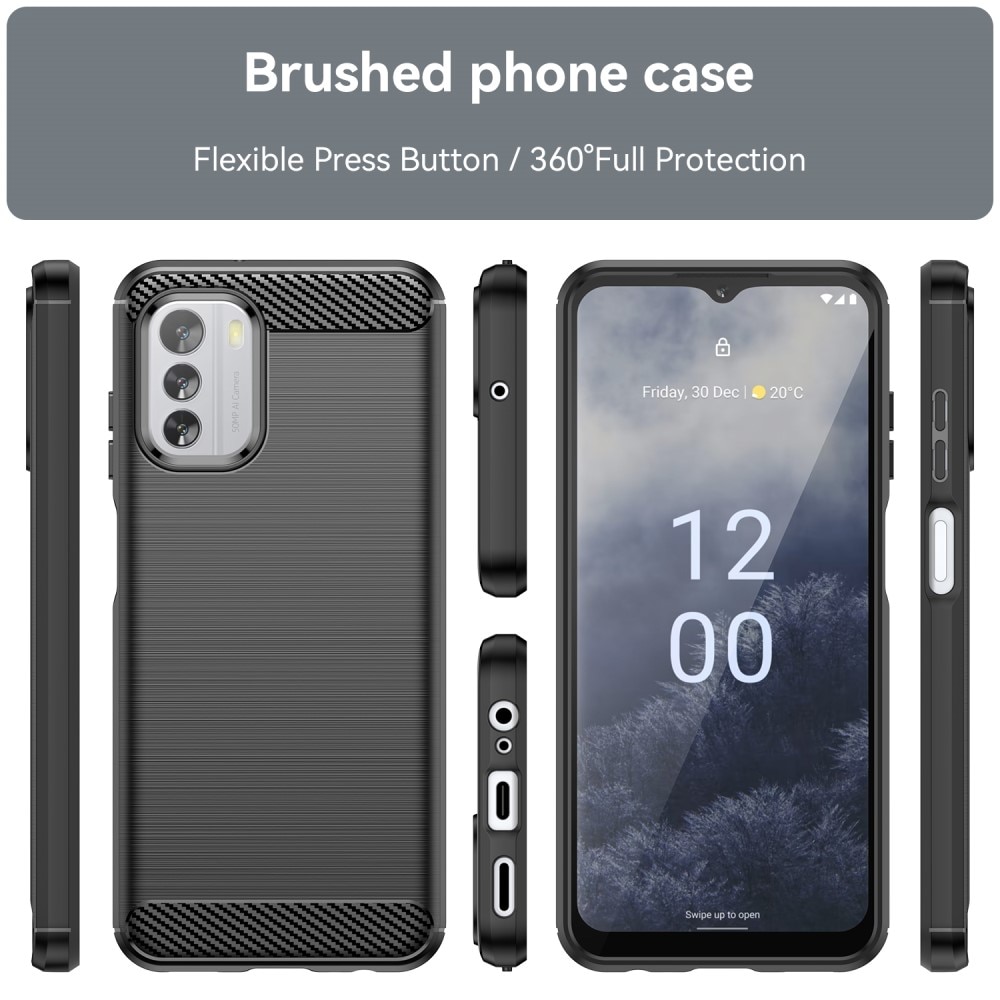 Nokia G60 TPU-skal Brushed, Black