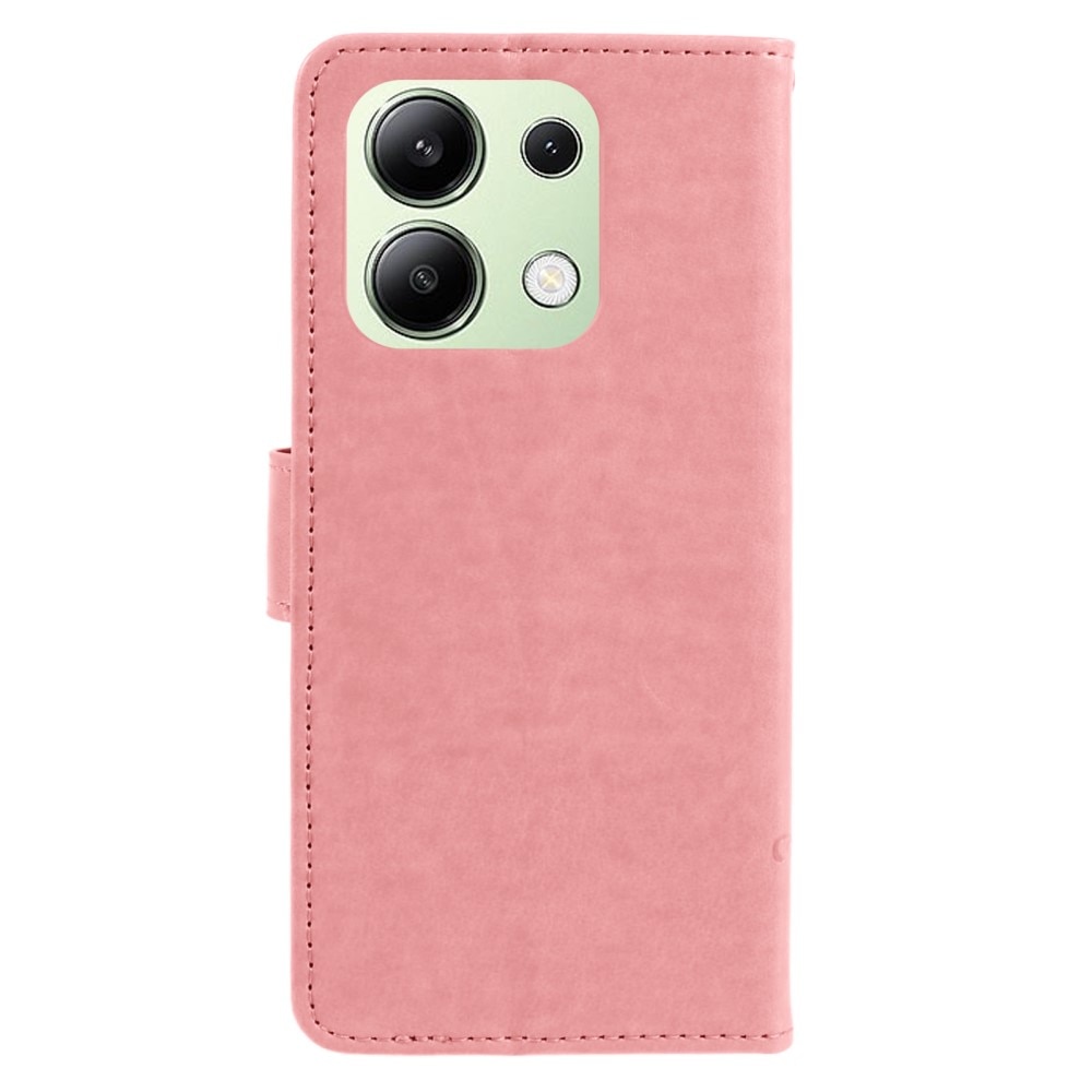 Xiaomi Redmi Note 13 4G Mobilfodral med fjärilar, rosa