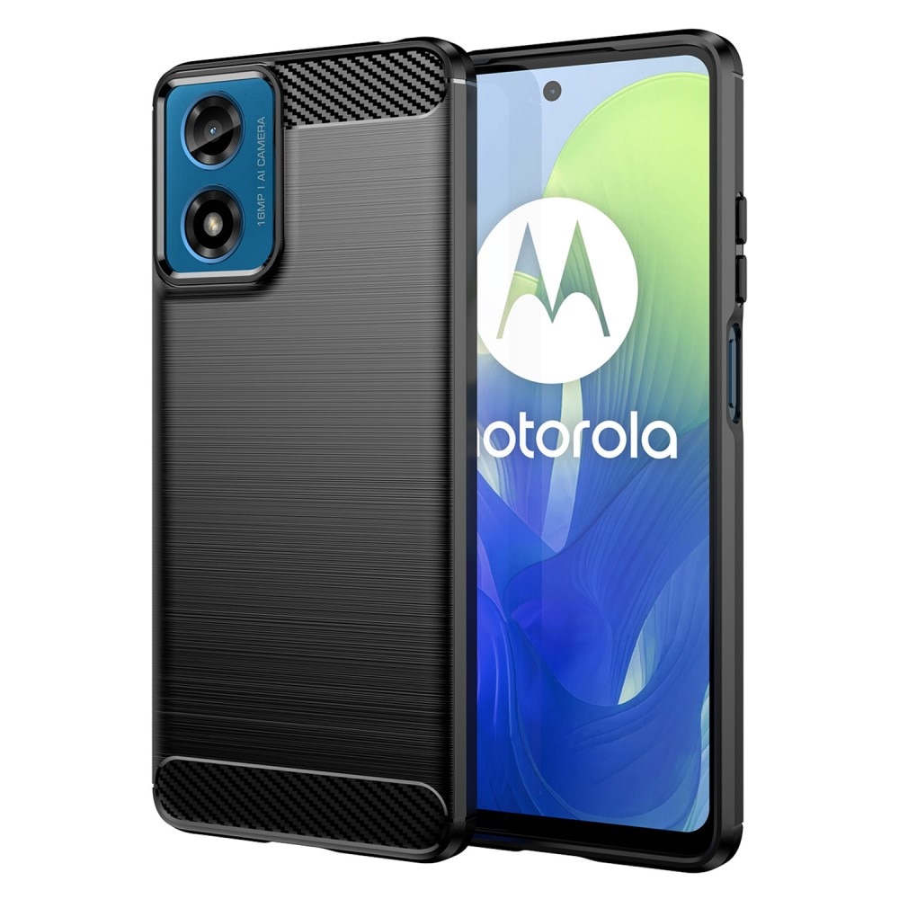 Motorola Moto G04 TPU-skal Brushed, Black