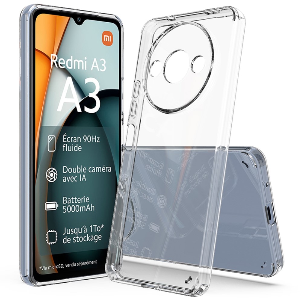 Xiaomi Redmi A3 Crystal Hybrid-skal, transparent