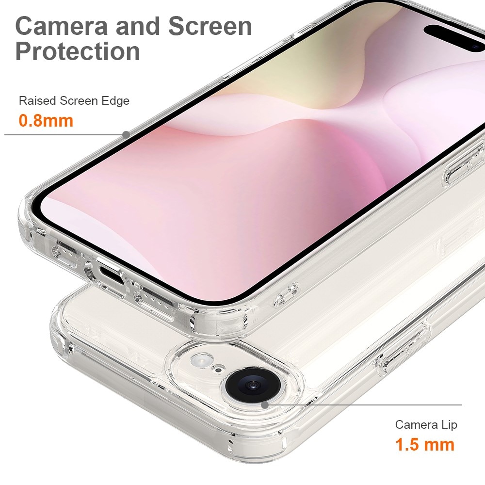 iPhone SE (2024) Crystal Hybrid-skal, transparent