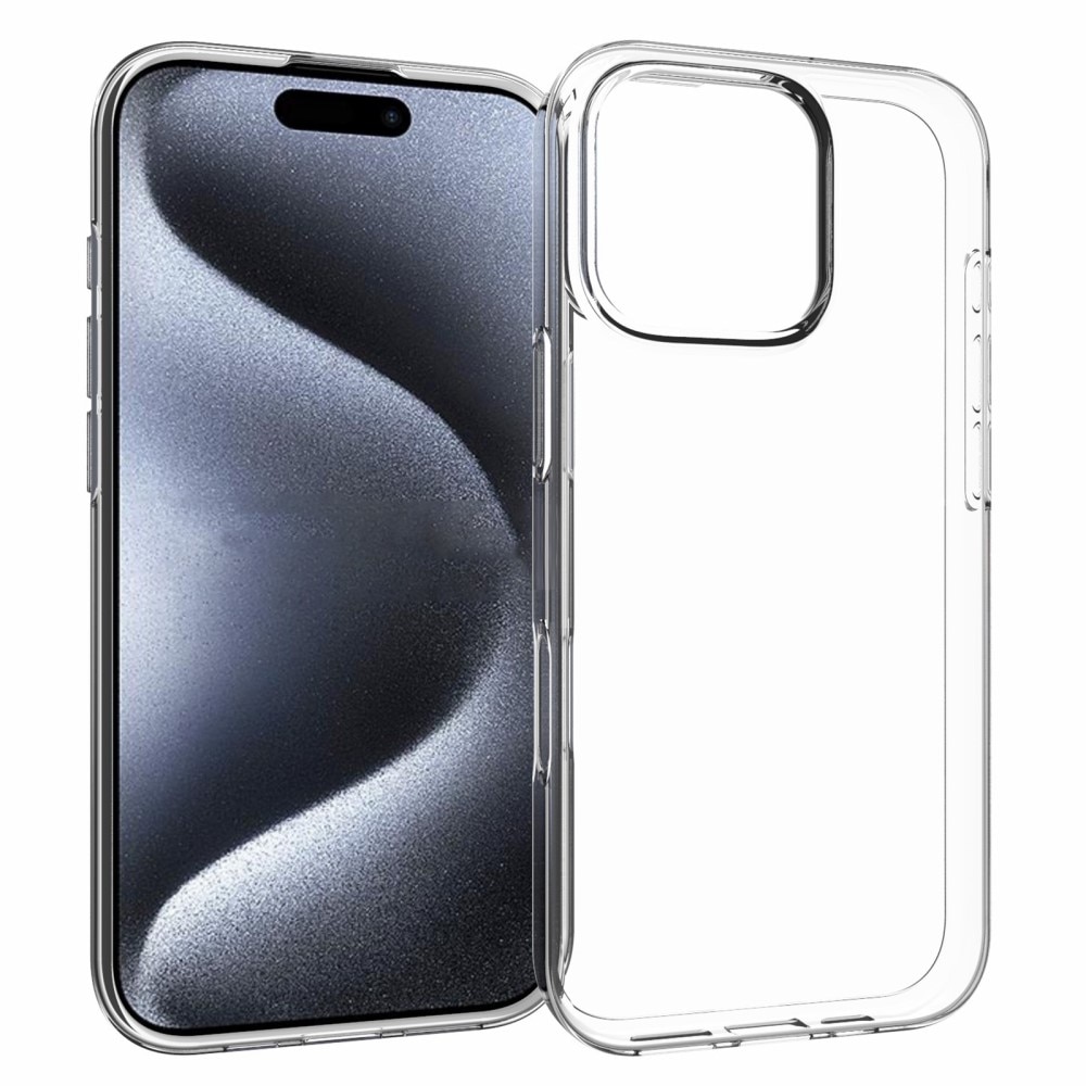 iPhone 16 Pro Tunt TPU-skal, transparent