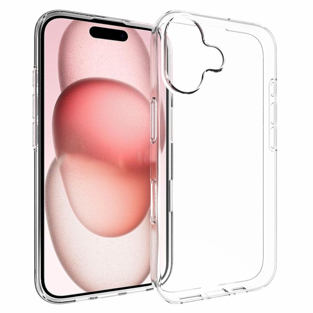 iPhone 16 Tunt TPU-skal, Genomskinlig