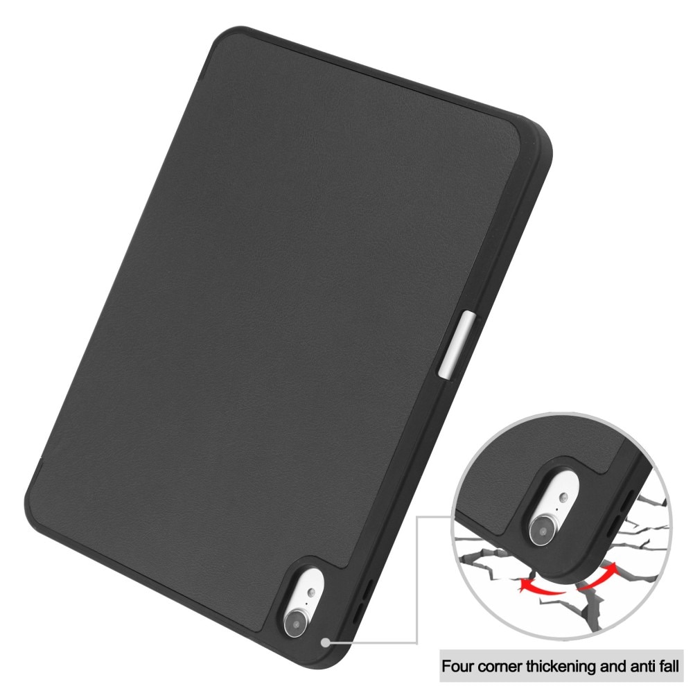 iPad 10.9 10th Gen (2022) Tri-fold Fodral med pennhållare, svart