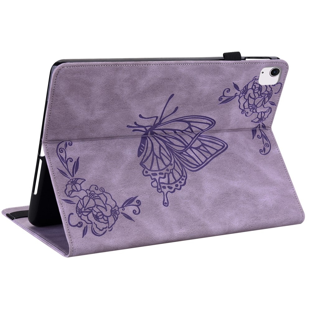 iPad Air 11 6th Gen (2024) Fodral med fjärilar, lila