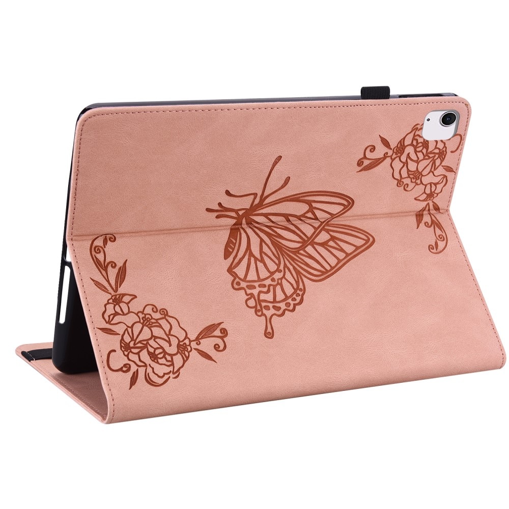 iPad Air 11 6th Gen (2024) Fodral med fjärilar, rosa
