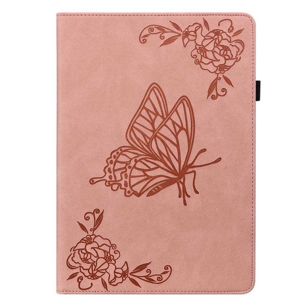 iPad Air 11 6th Gen (2024) Fodral med fjärilar, rosa