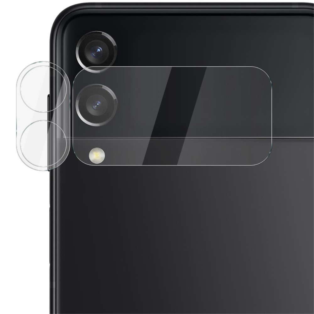 Galaxy Z Flip 4 Ytterskärmskydd & linsskydd i härdat glas