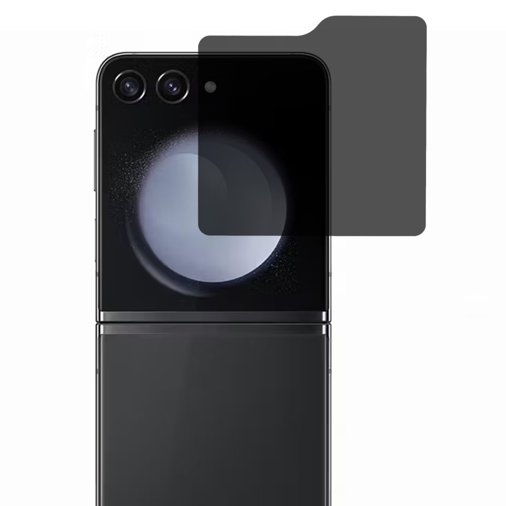 Samsung Galaxy Z Flip 6 Anti-spy ytterskärmskydd i glas