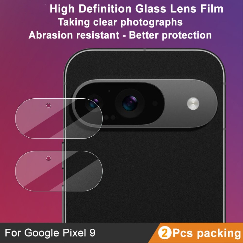 Google Pixel 9 2-pack Linsskydd i glas