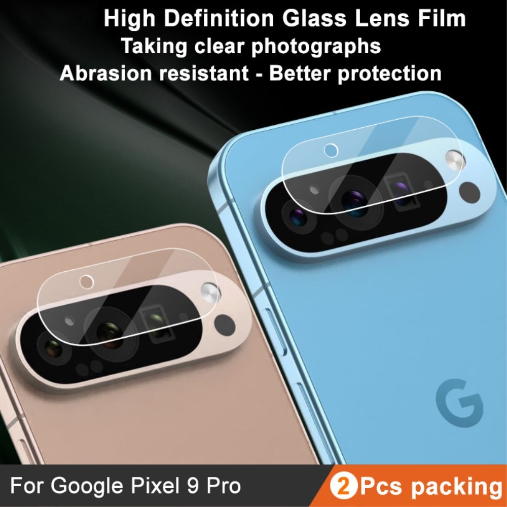 Google Pixel 9 Pro 2-pack Linsskydd i glas