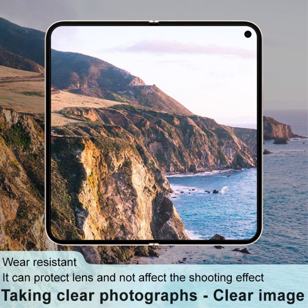 Google Pixel 9 Pro Fold Kameraskydd i glas, svart
