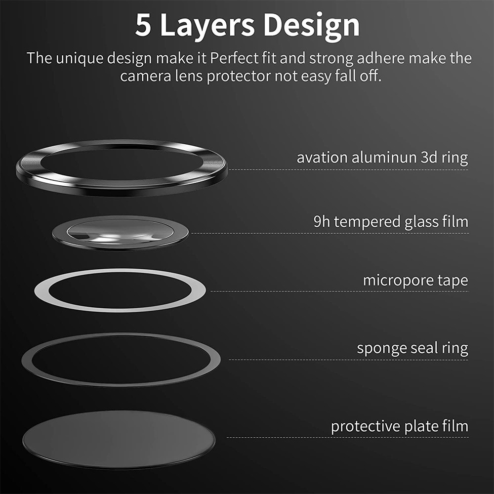 Samsung Galaxy S25 Ultra Linsskydd i glas & aluminium, grå