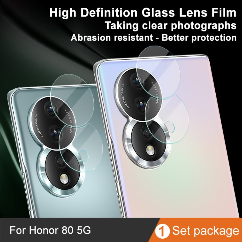 Honor 80 Kameraskydd i glas