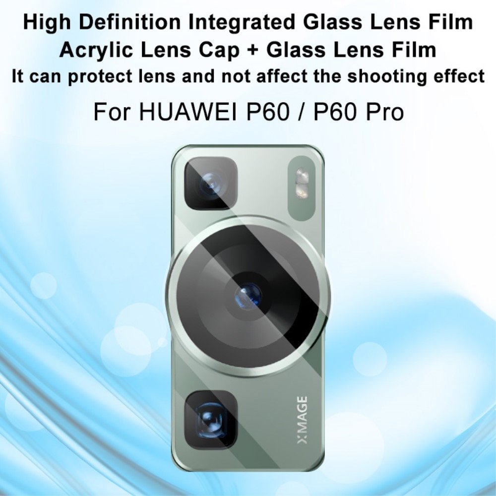 Huawei P60/P60 Pro Kameraskydd i glas