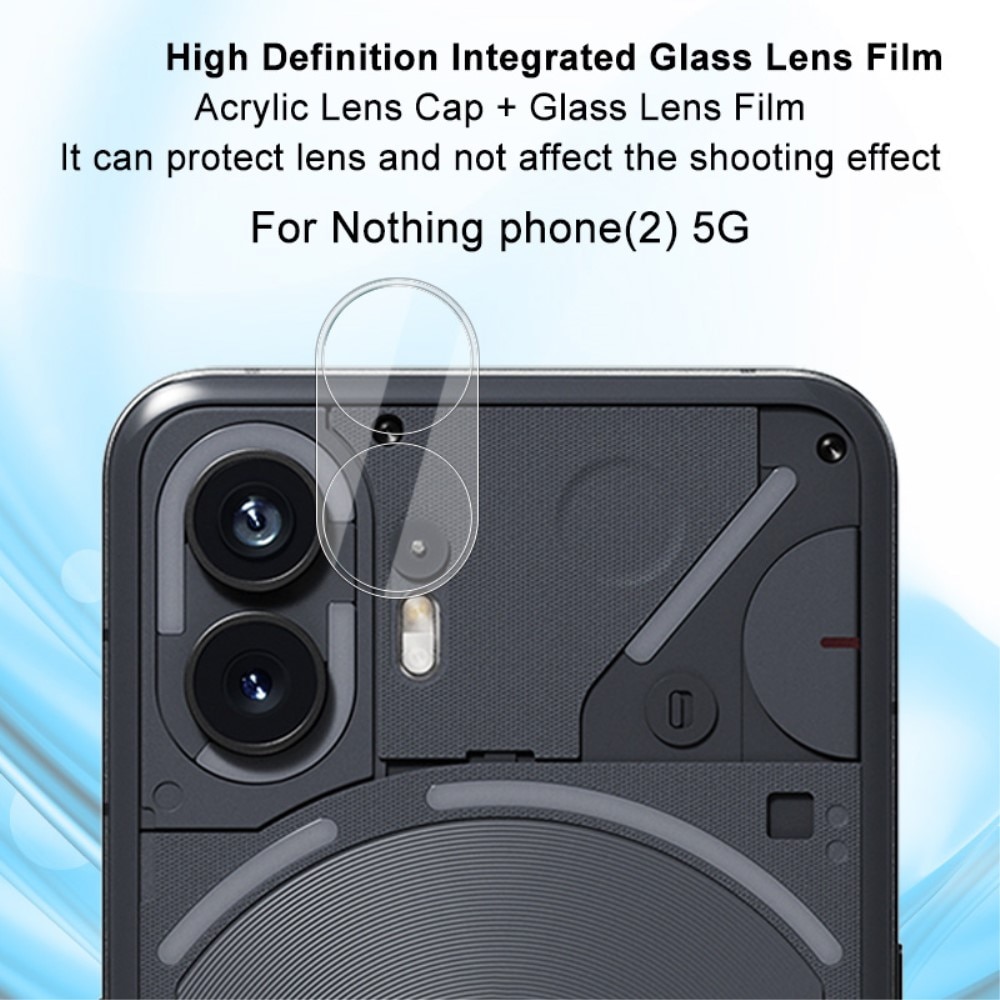 Nothing Phone 2 Kameraskydd i glas