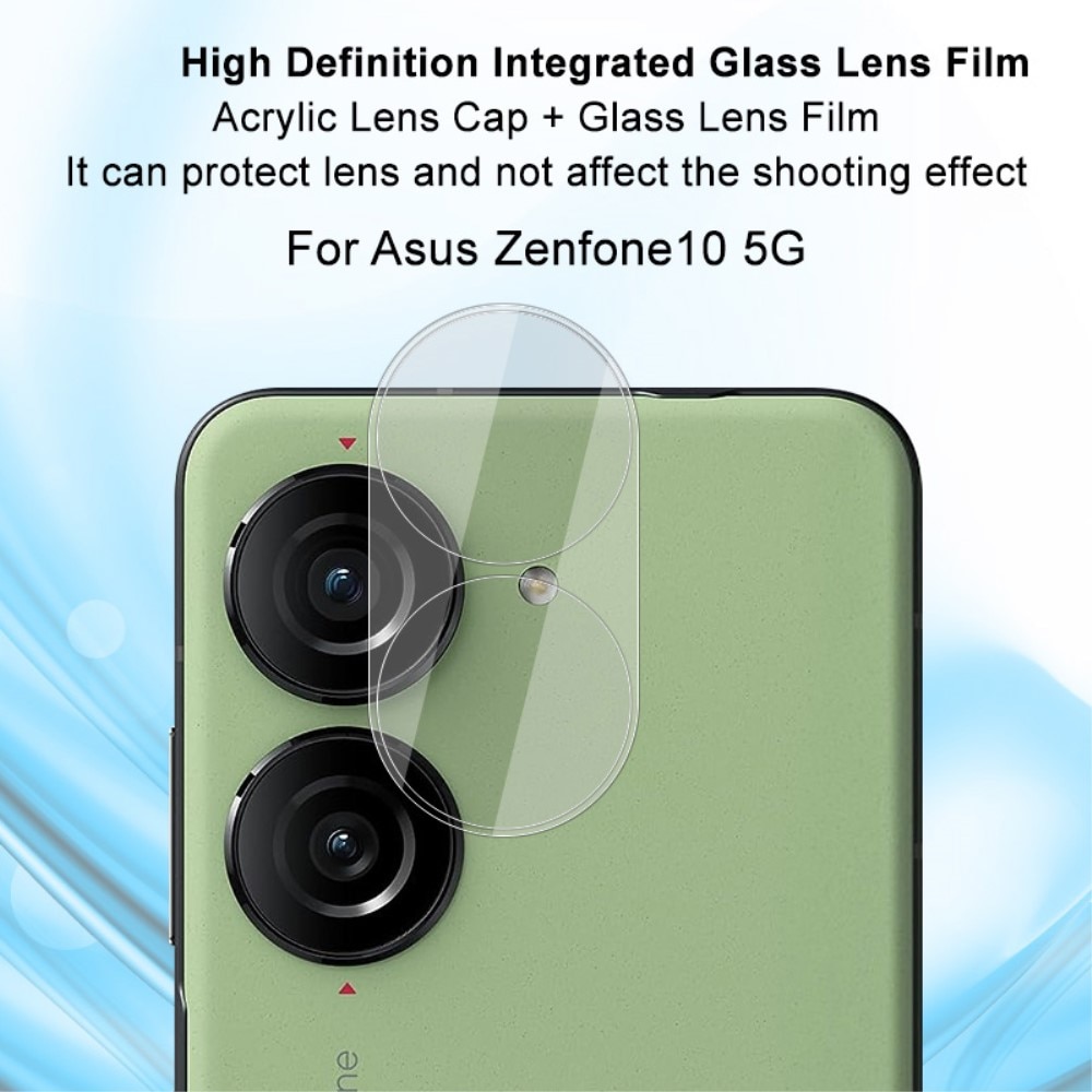 Asus Zenfone 10 Kameraskydd i glas