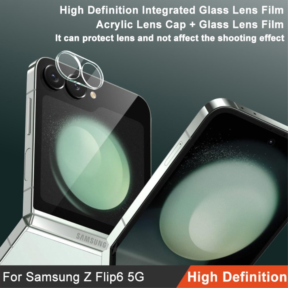 Samsung Galaxy Z Flip 6 Kameraskydd i glas