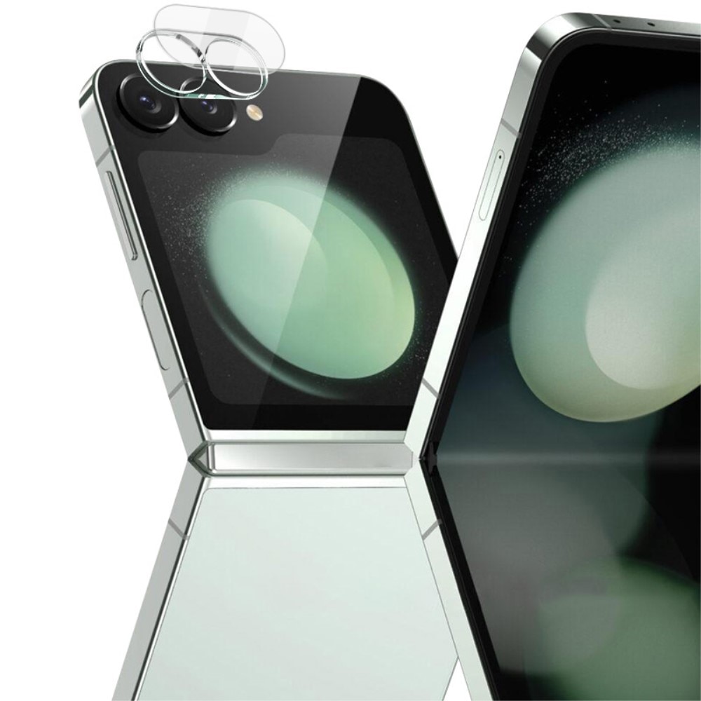 Samsung Galaxy Z Flip 6 Kameraskydd i glas