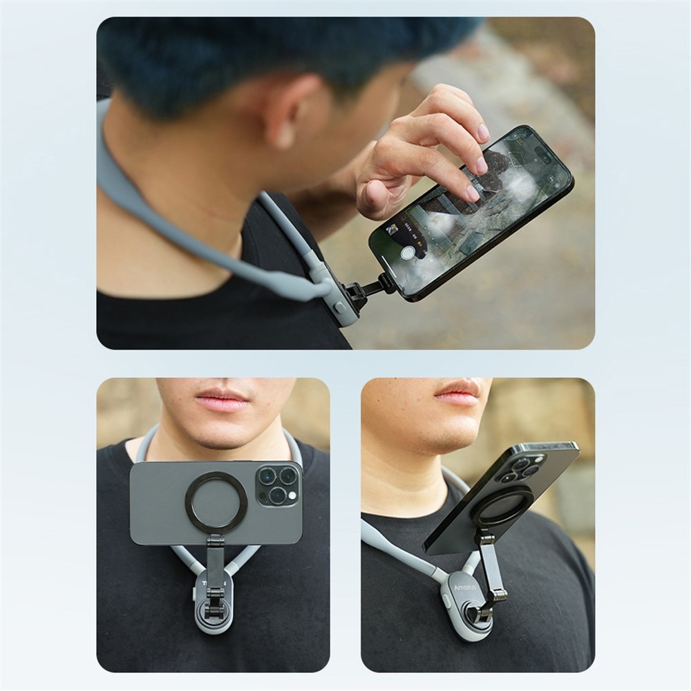 MagSafe-mobilhållare nackstativ, grå