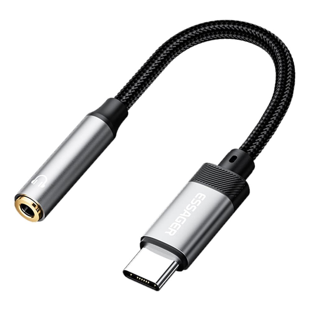 Adapter DAC USB-C till 3.5mm, svart