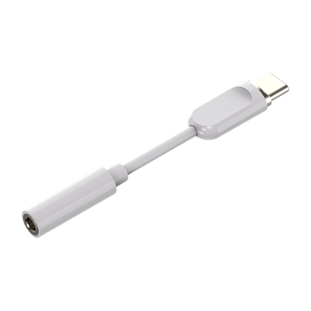 Hörlursadapter DAC USB-C till 3.5mm, vit