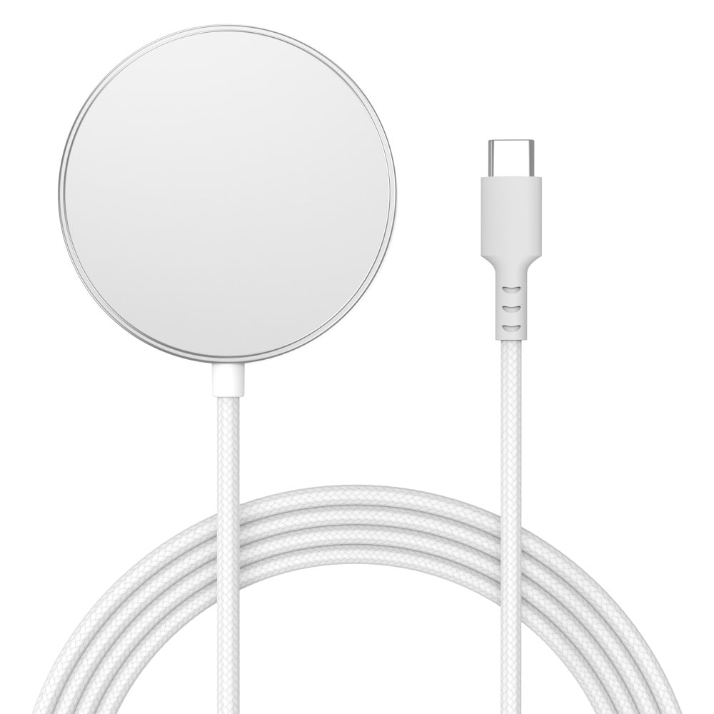 Trådlös Laddare Qi2 15W MagSafe, vit