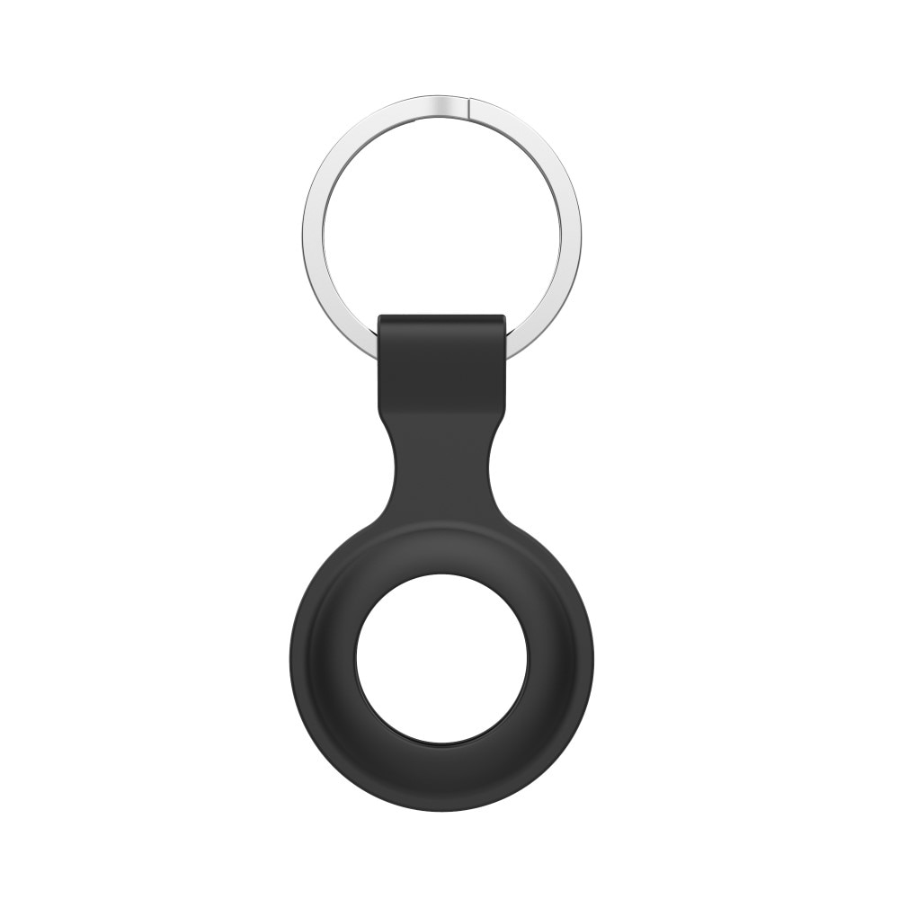 Apple AirTag Nyckelring med silikonskal, svart