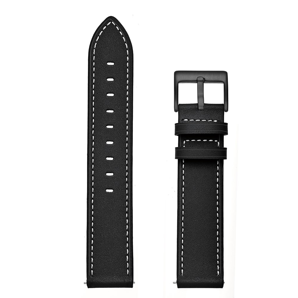 Samsung Galaxy Watch 5 Pro 45mm Armband i äkta läder, svart