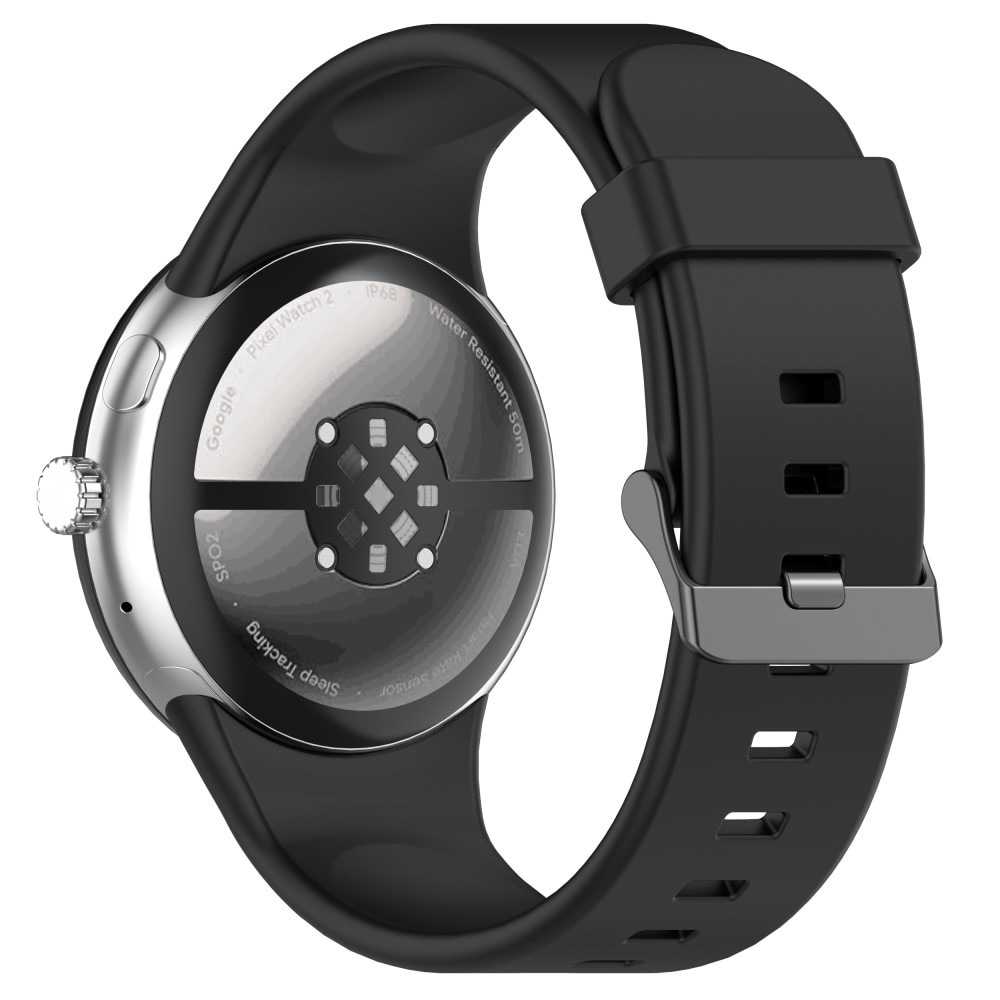 Google Pixel Watch 3 XL 45mm Armband i silikon, svart