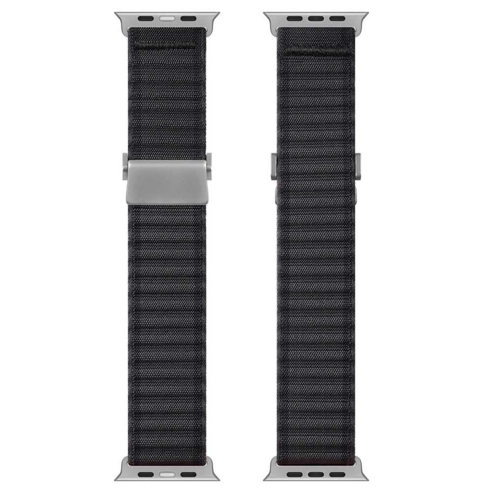 Apple Watch Series 10 46mm Active nylonarmband, grå