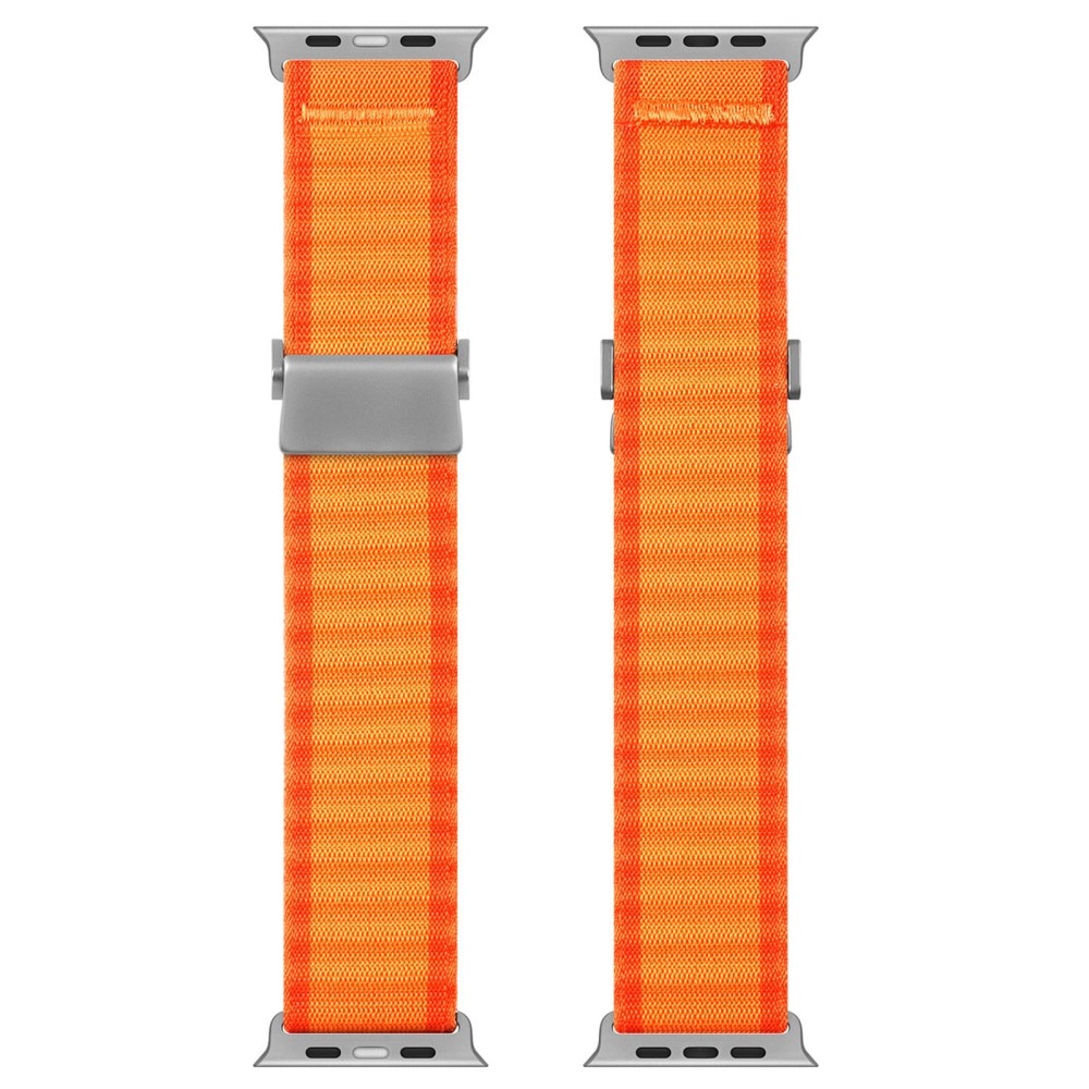 Apple Watch Series 8 45mm Active nylonarmband, orange