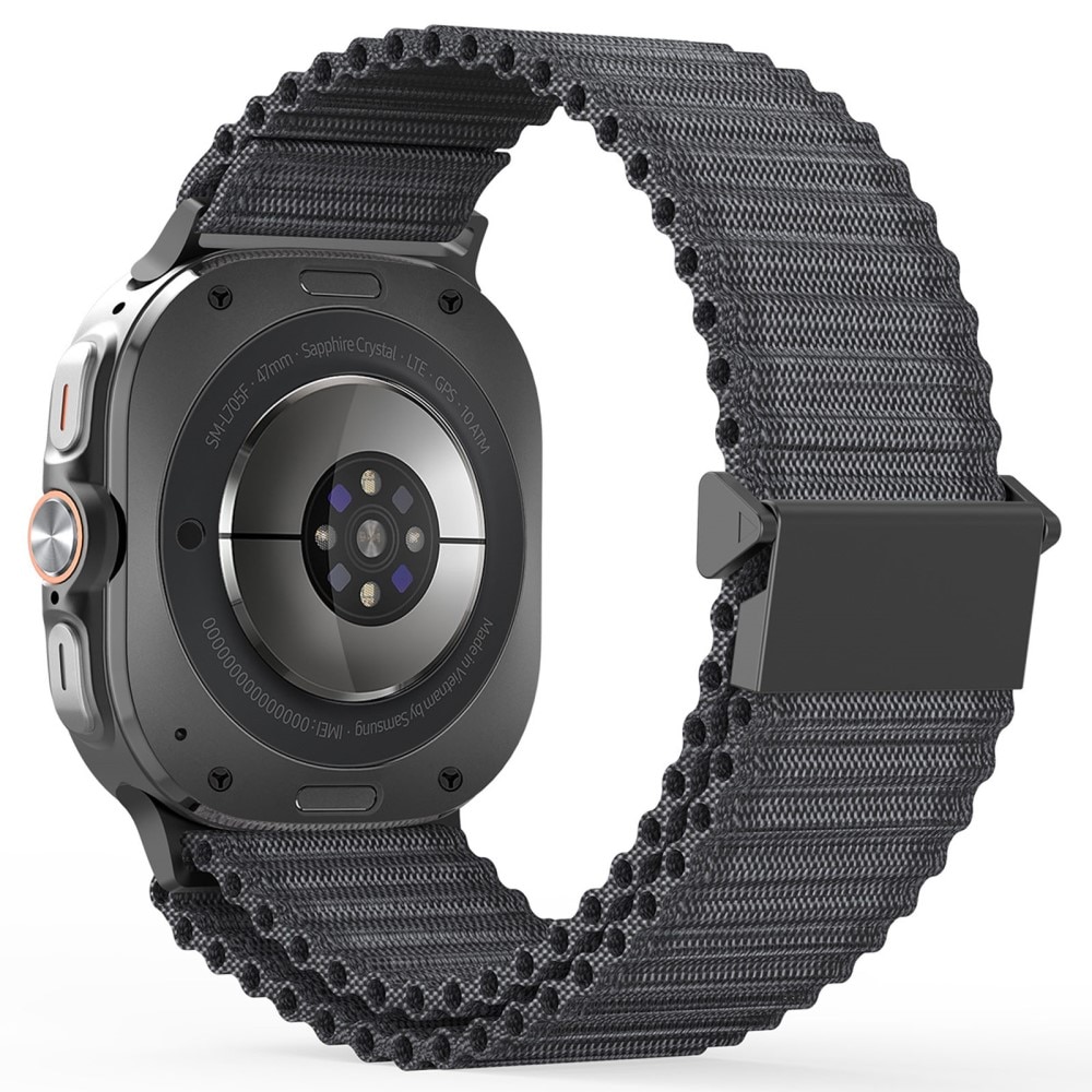 Samsung Galaxy Watch Ultra 47mm Active nylonarmband, grå