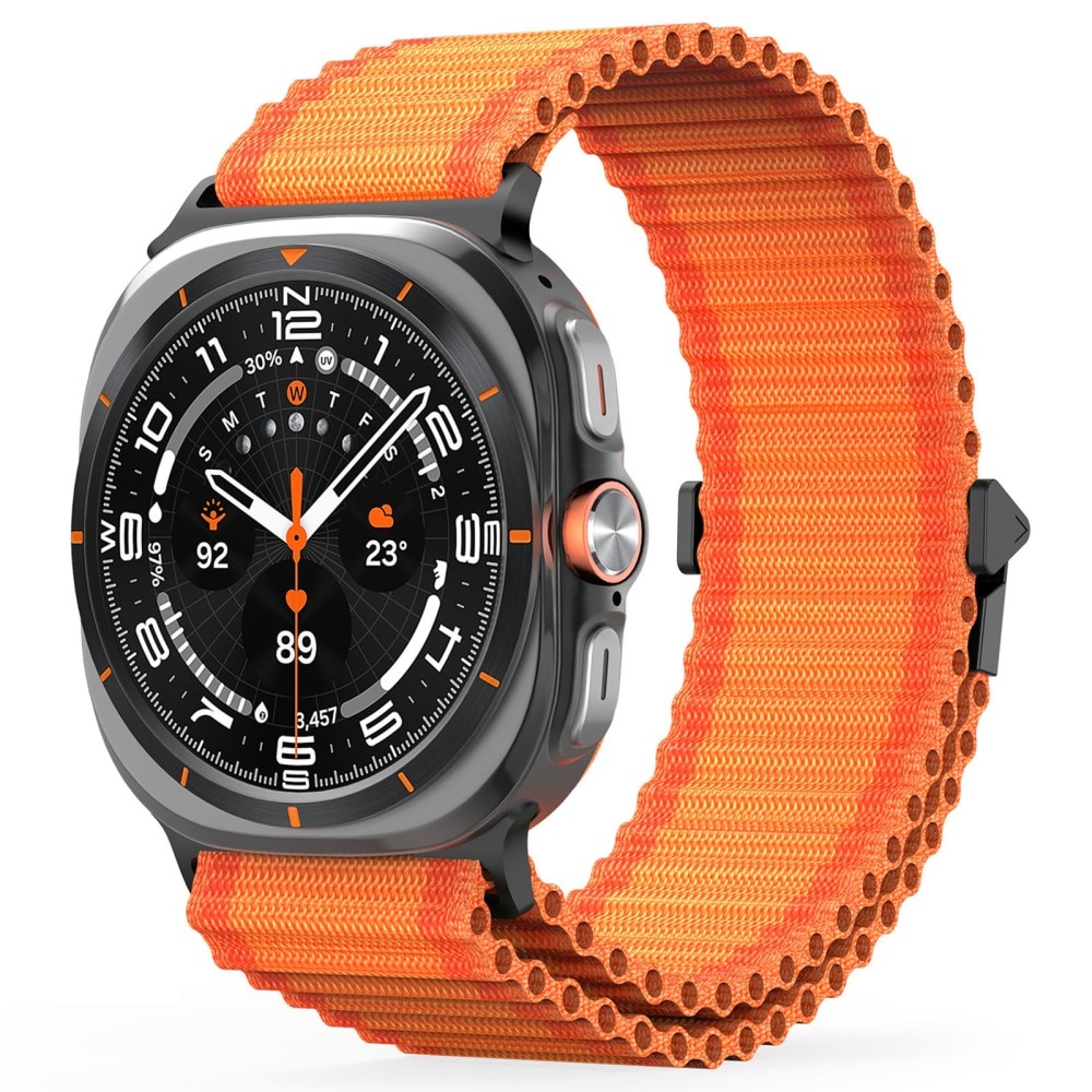 Samsung Galaxy Watch Ultra 47mm Active nylonarmband, Orange