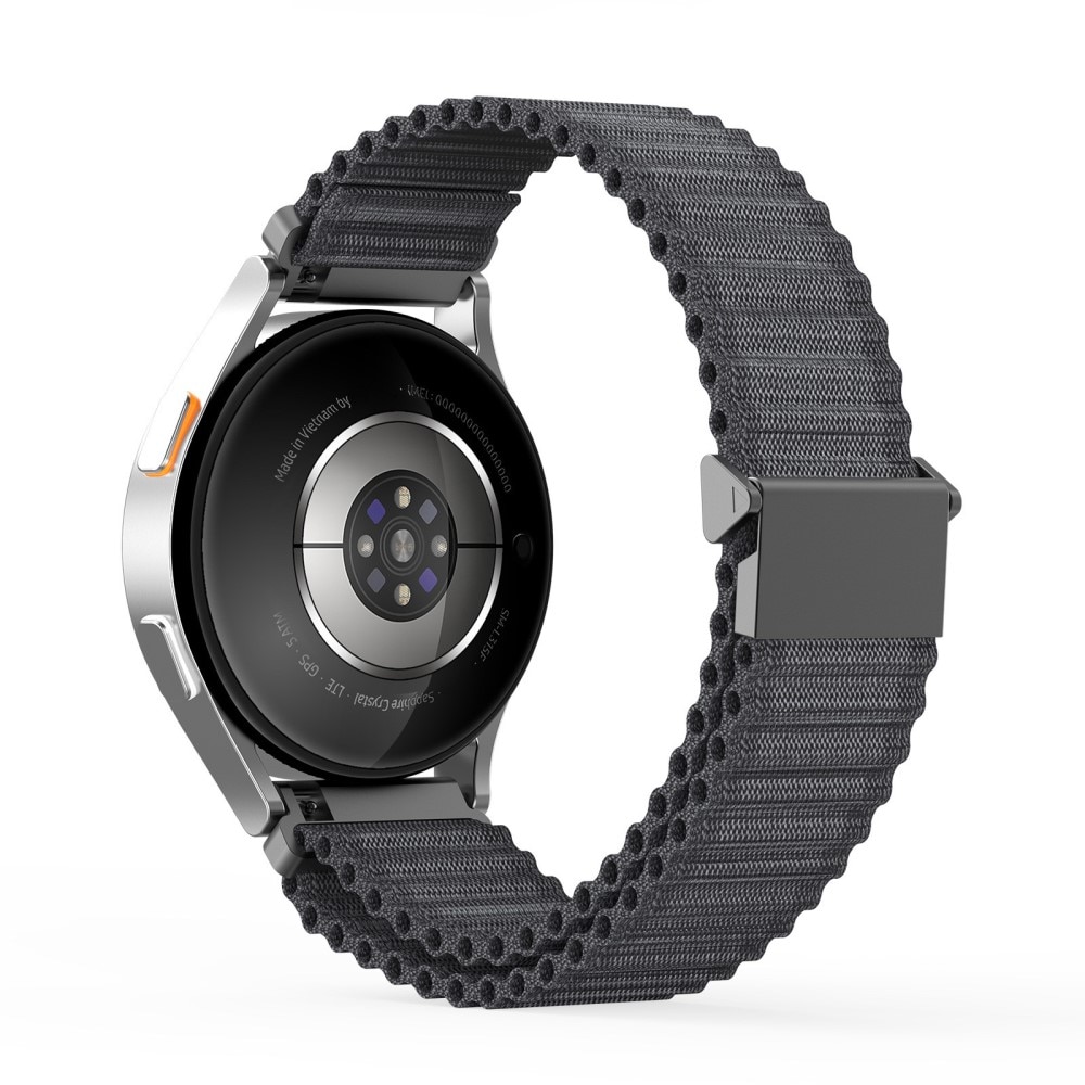 Samsung Galaxy Watch 7 44mm Active nylonarmband, grå