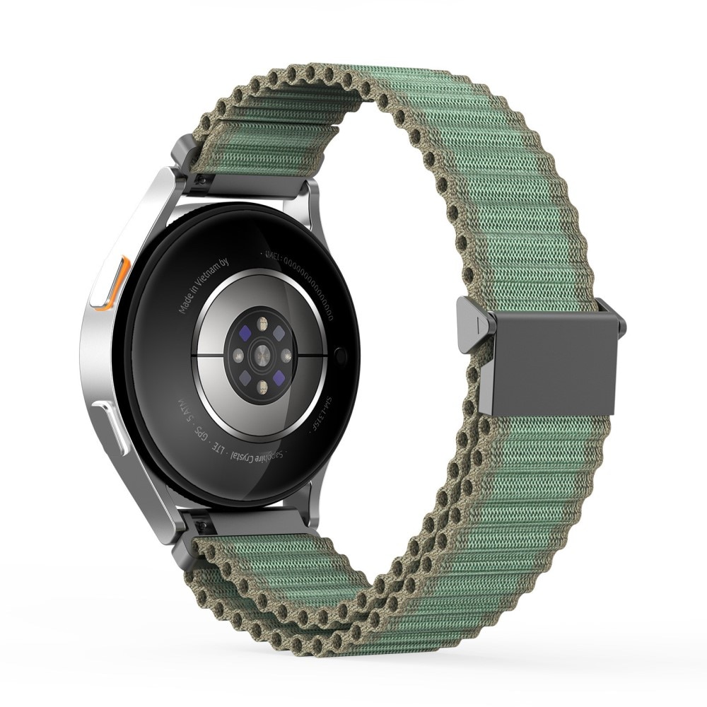 Samsung Galaxy Watch 7 44mm Active nylonarmband, grön