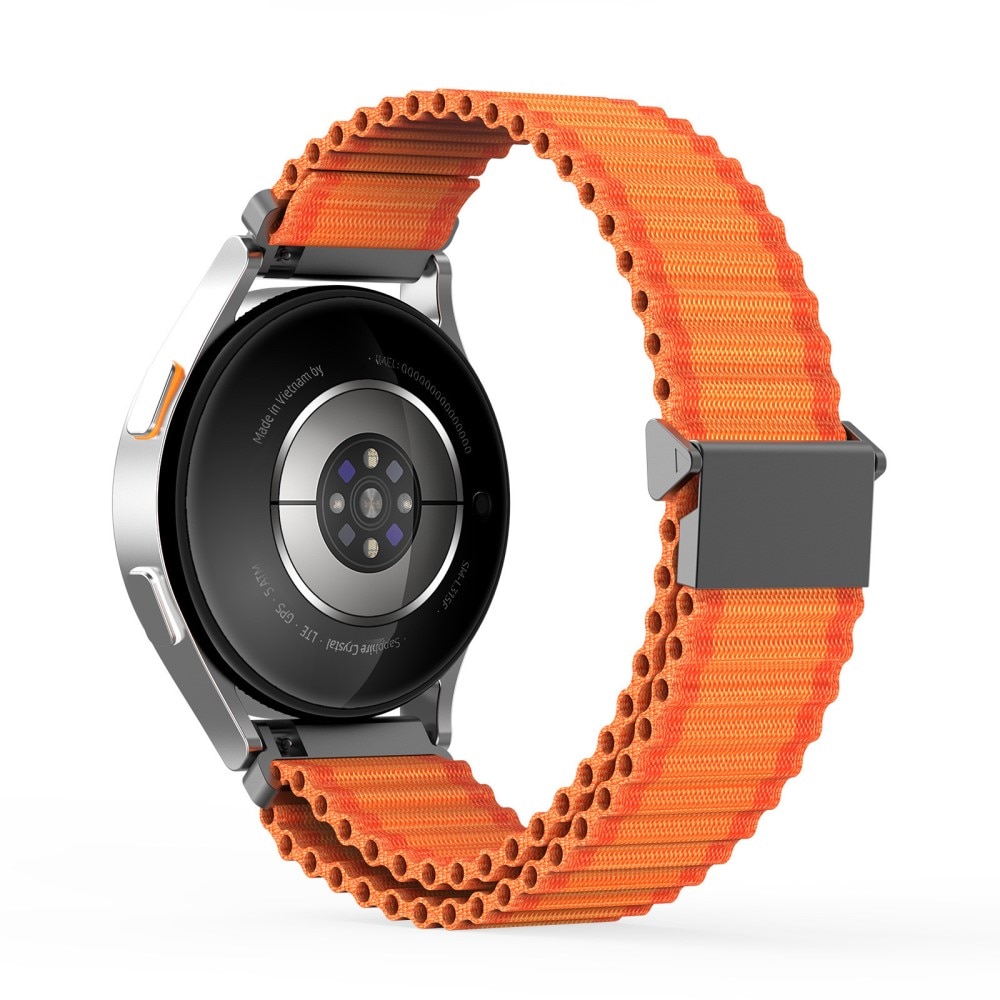 Samsung Galaxy Watch 7 40mm Active nylonarmband, orange