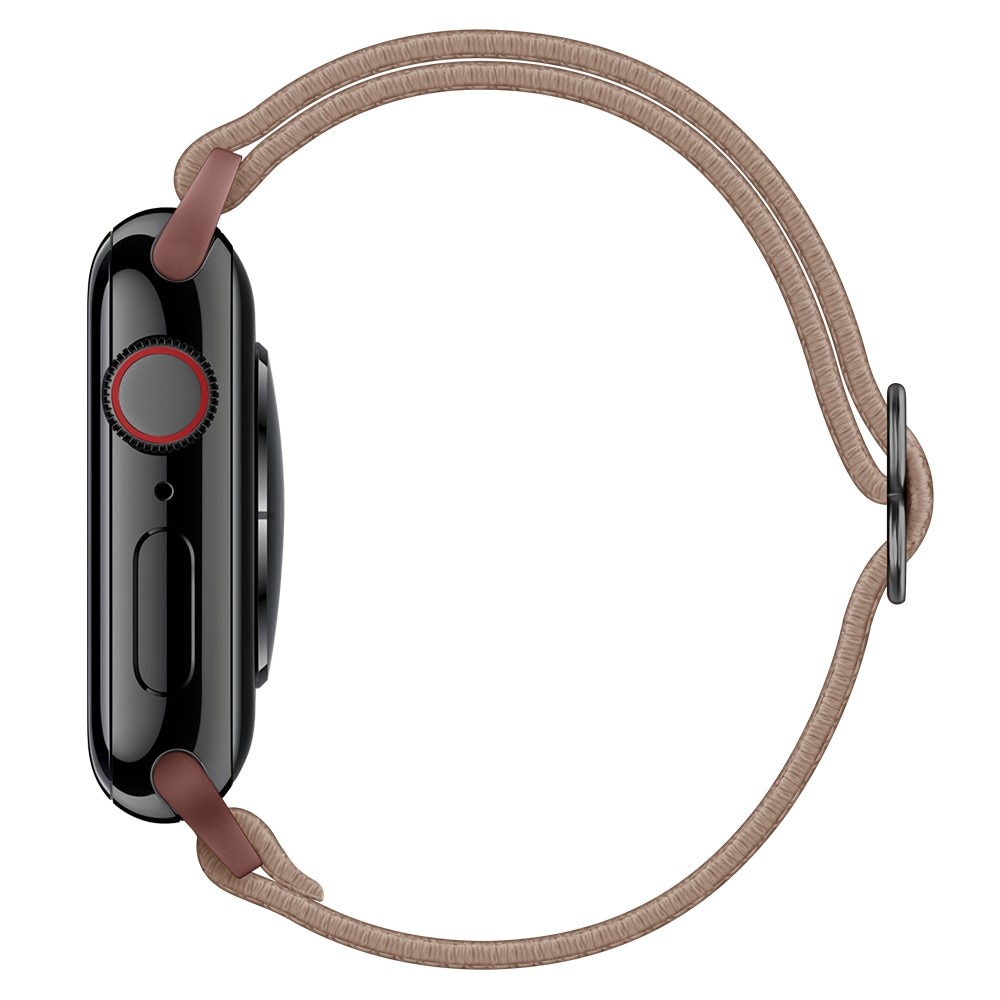 Apple Watch 41mm Series 9 Armband i resår, ljusbrun