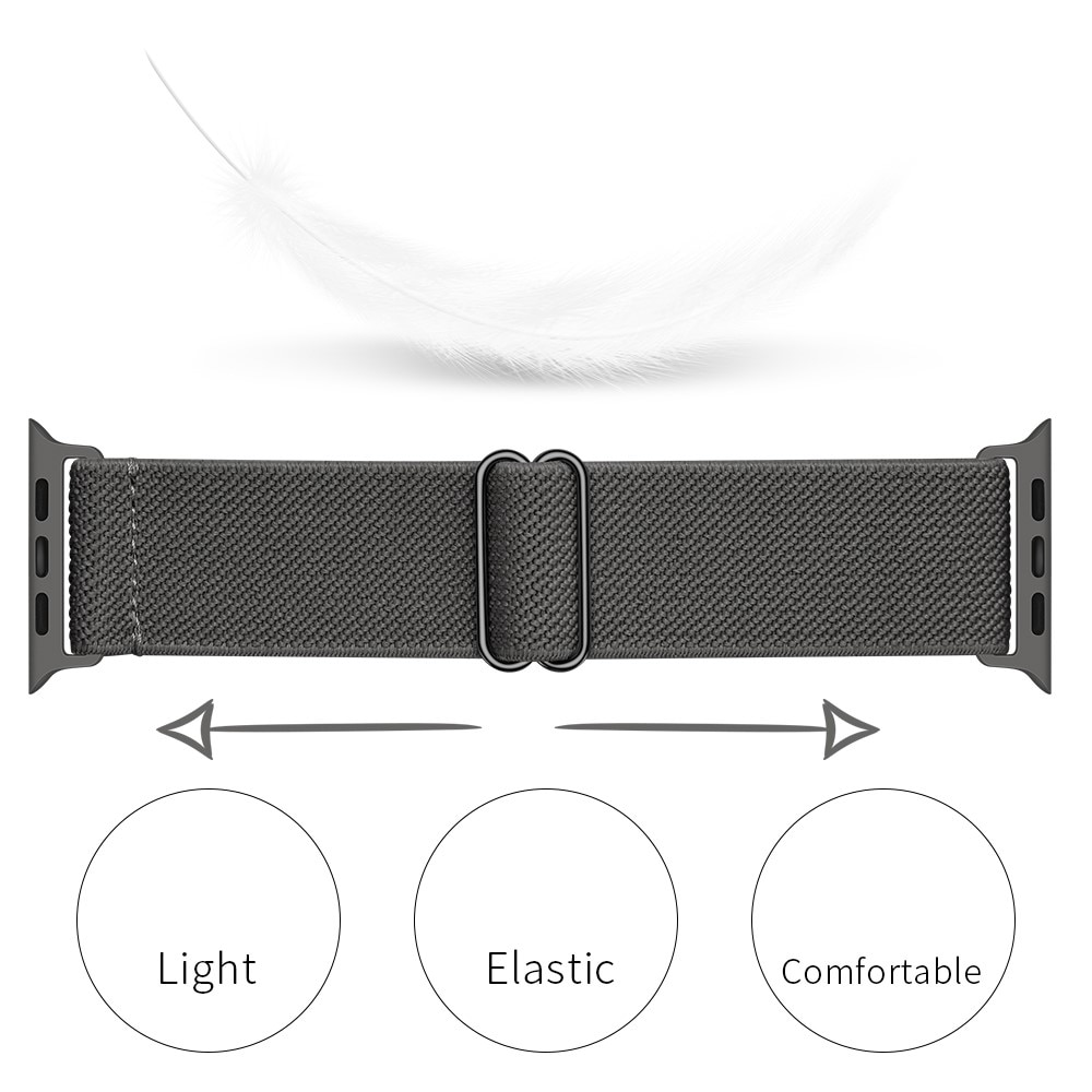 Apple Watch 45mm Series 8 Armband i resår, grå