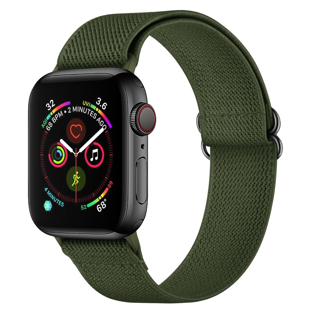 Apple Watch 45mm Series 8 Armband i resår, grön