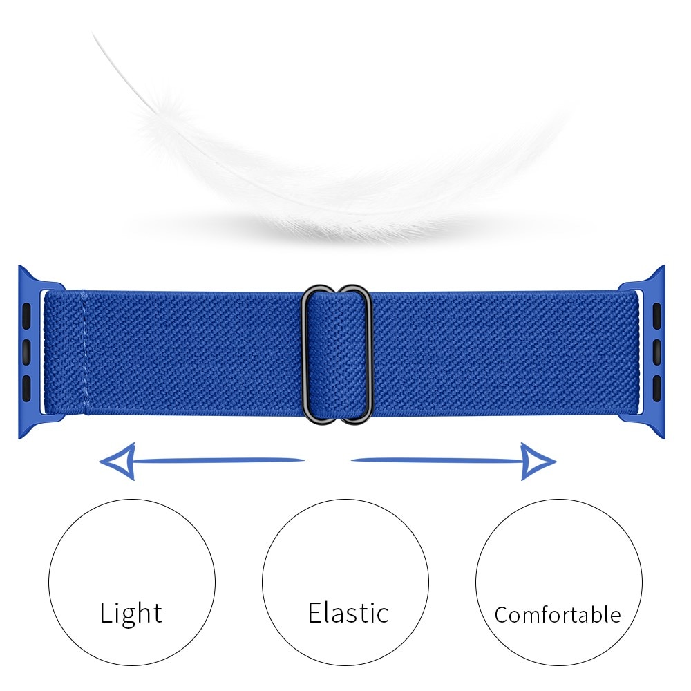 Apple Watch 45mm Series 8 Armband i resår, blå