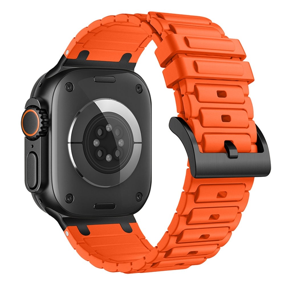 Apple Watch Ultra 49mm 1st Gen Tufft Armband i silikon, Orange