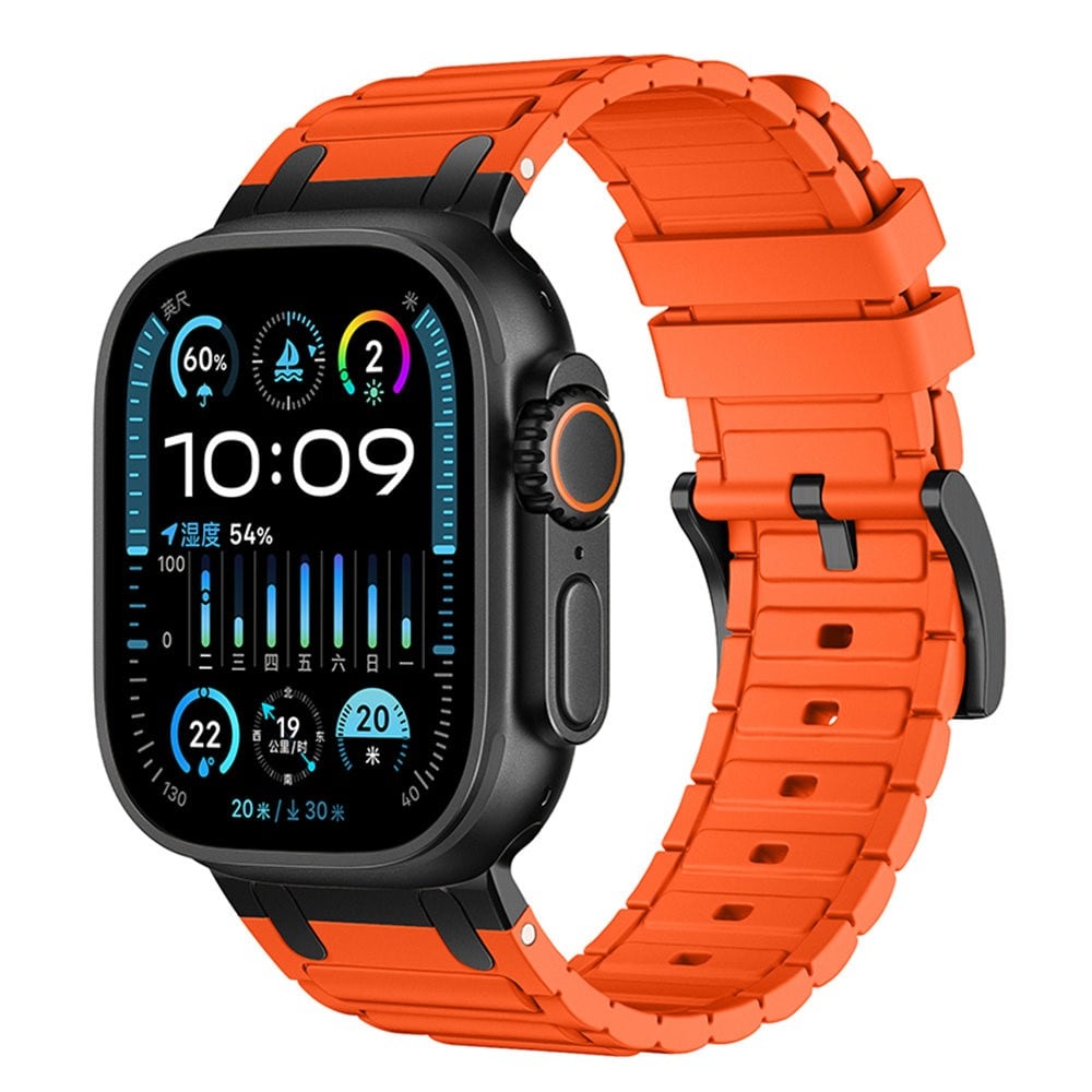 Apple Watch Series 9 45mm Tufft Armband i silikon, Orange