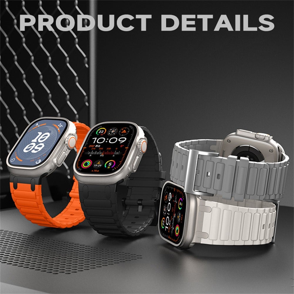 Apple Watch Series 9 45mm Tufft Armband i silikon, Orange