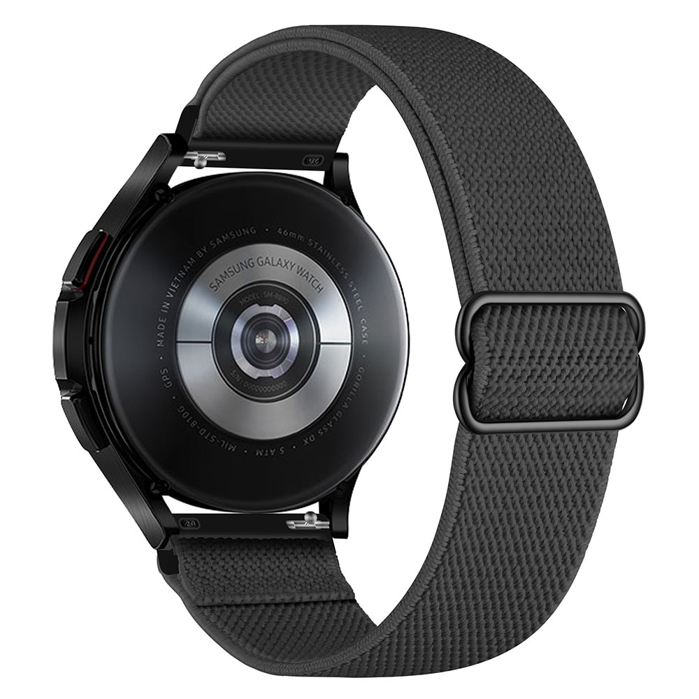 Samsung Galaxy Watch 7 40mm Armband i resår, mörkgrå