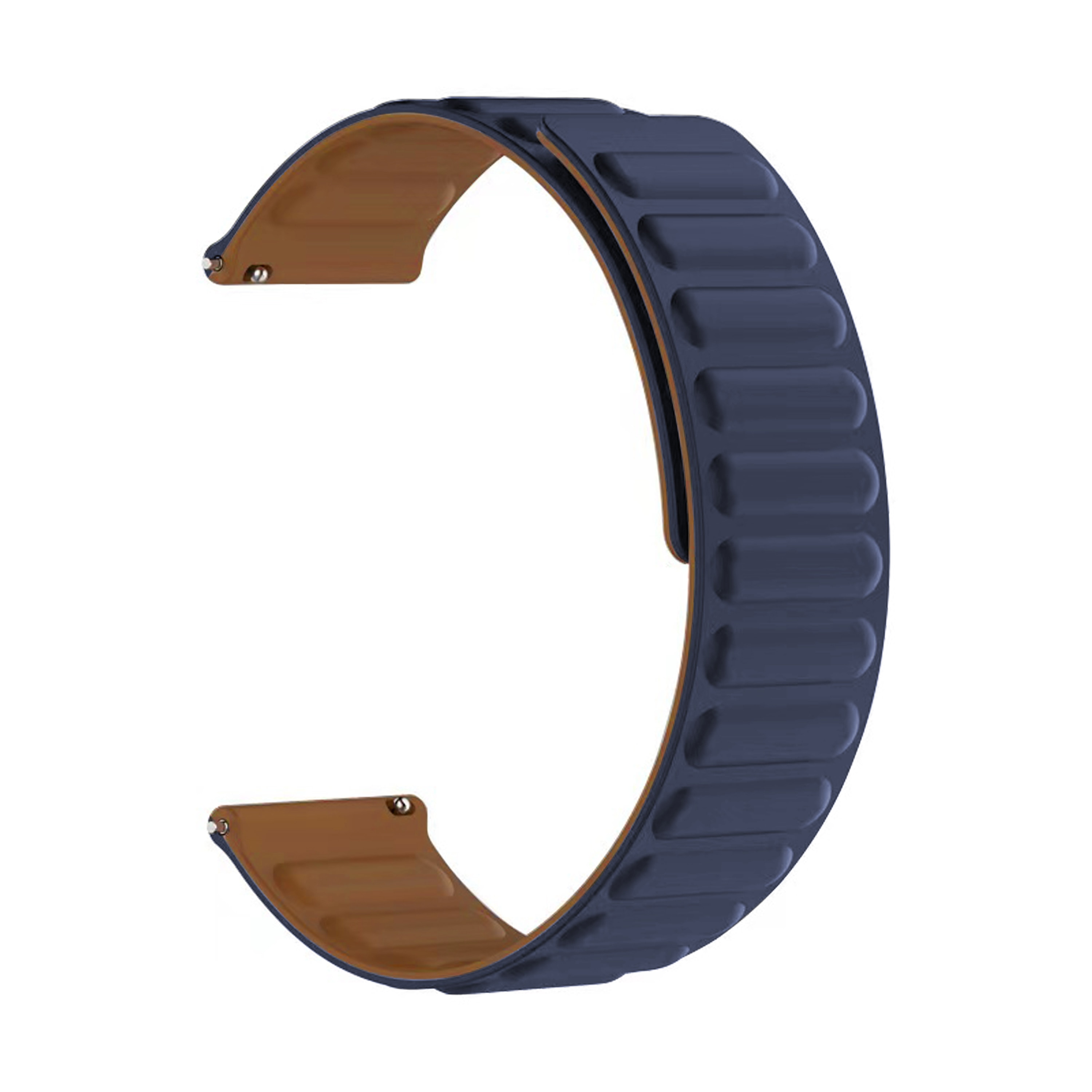 Samsung Galaxy Watch 7 44mm Armband i silikon med magnetstängning, mörkblå