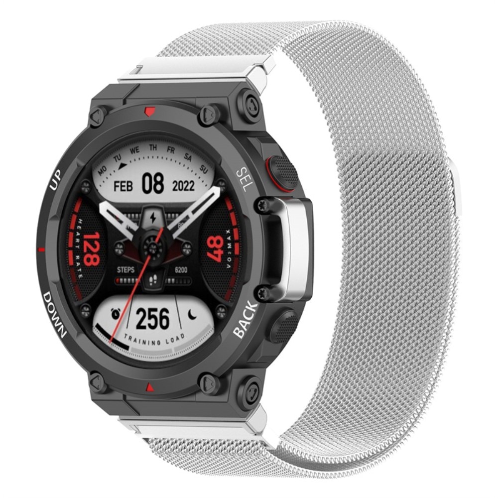 Amazfit T-Rex 2 Armband Milanese Loop, silver