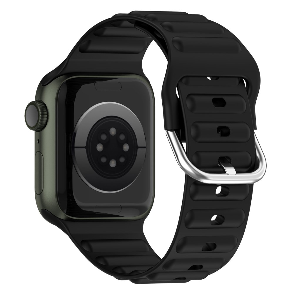 Apple Watch 44mm Sportigt armband i silikon, svart